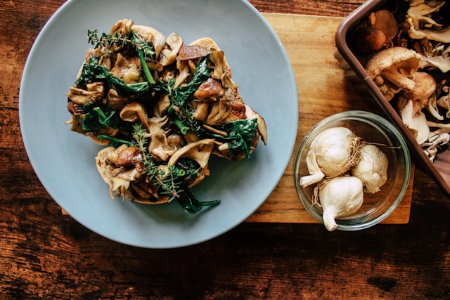 Champignons bakken