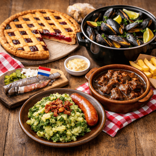 Historische regionale gerechten en tradities