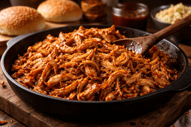 Pulled chicken BBQ