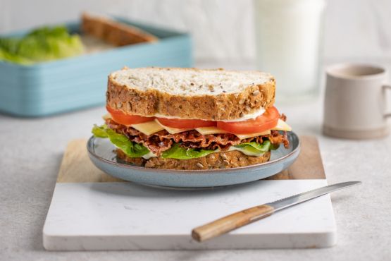 Koolhydraatarme BLT als lunch