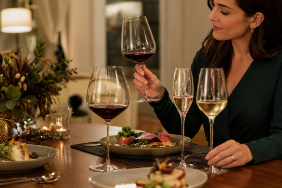 De perfecte wijnglazen voor het diner
