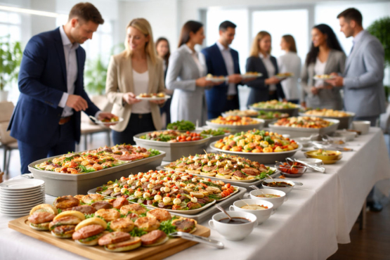 Zo organiseer je een zakelijk buffet dat klopt