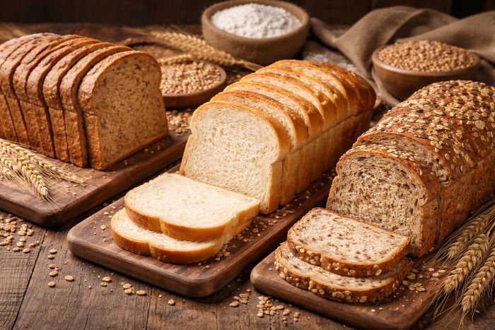 Het verschil tussen volkoren, wit en meergranenbrood