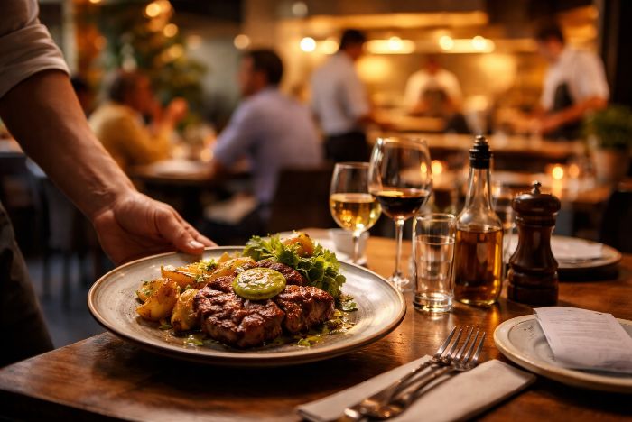 Wat bepaalt de prijs van een gerecht in een restaurant?